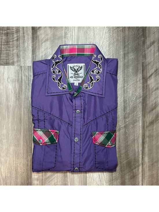 El General Other - El General Long Sleeve Pearl Snap Button Shirt - Large